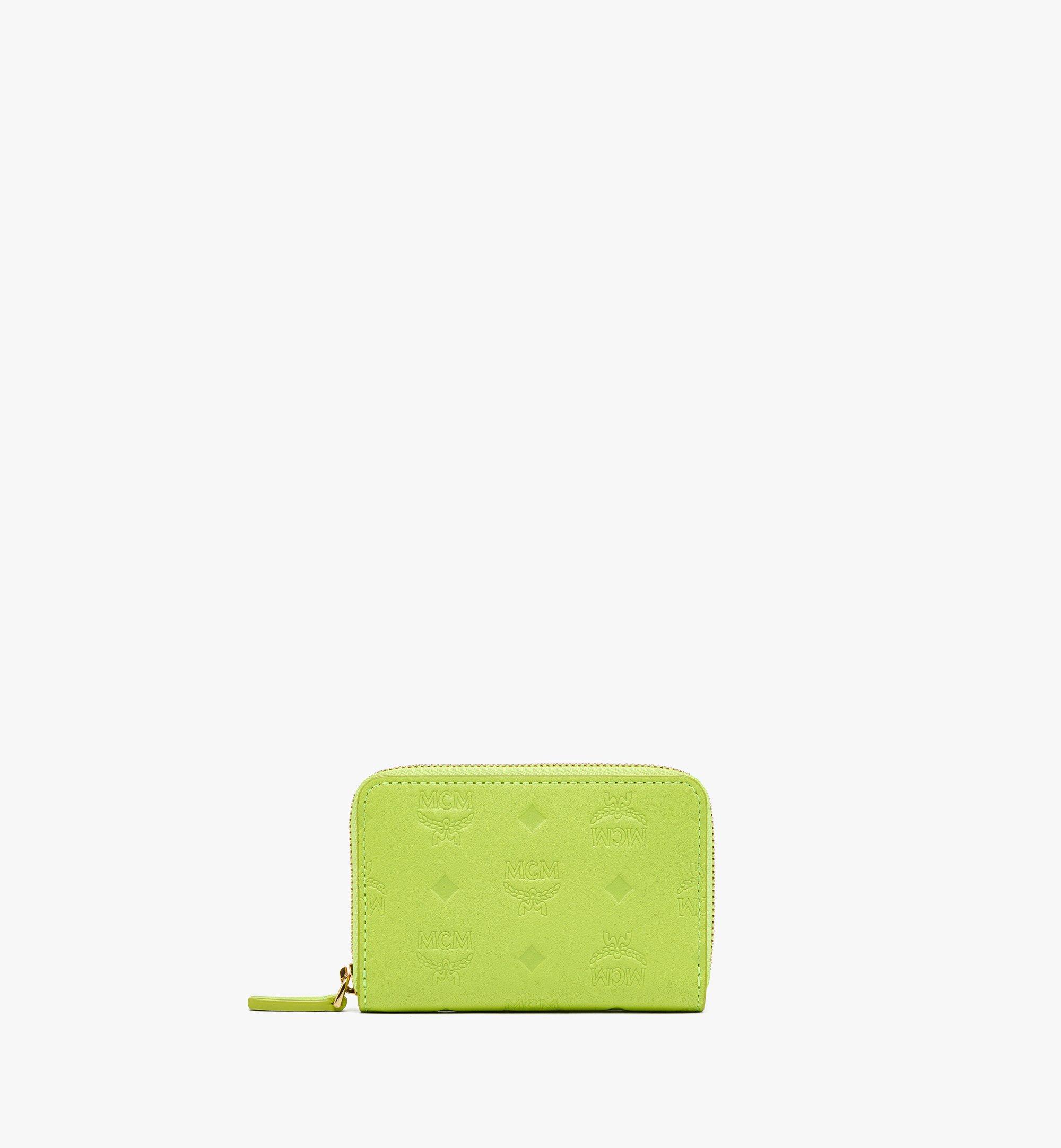 Aren Zip Around Wallet in Embossed Monogram Leather 1